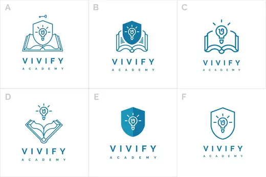 Vivify Academy: Logo exploration sheet
