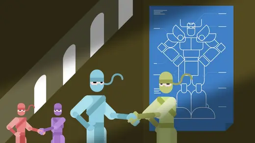 VivifyScrum EDU: What is Scrum animation: team assembling a robot