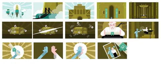 VivifyScrum EDU: Journey Ends animation storyboard