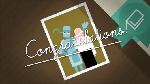 VivifyScrum EDU: Journey Ends animation: congratulations card