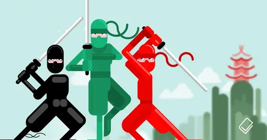 VivifyScrum EDU: Social banner with three ninjas