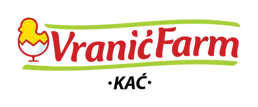 Vranić Farm: Vranić Farm Kać logo with a chick in an egg