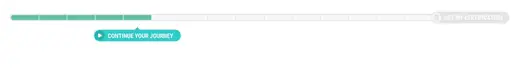 VivifyScrum EDU progress bar with a Continue your journey button